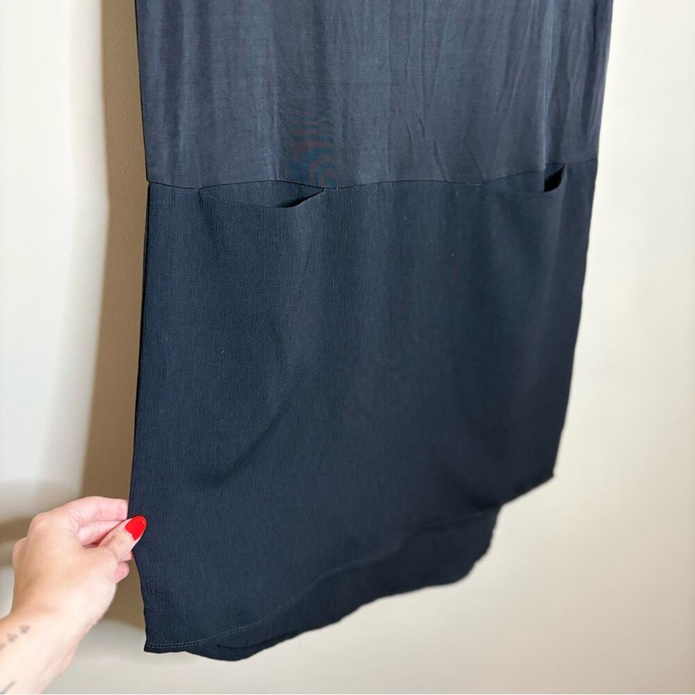 Anthropology Dolan Left Coast Loren Shift Dress With Pockets Blck Size Small - Picture 7 of 10